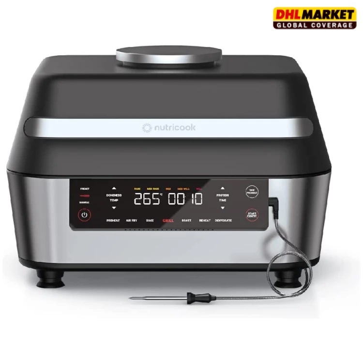 سرخ کن و گریل نوتریکوک مدل NUTRICOOK AFG960 ا NUTRICOOK Smart Indoor Grill & Air Fryer AFG960